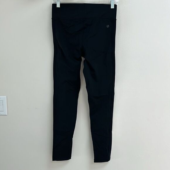 All Access Black Red Colorblock Stripe Moto High Rise Leggings M - Picture 5 of 7